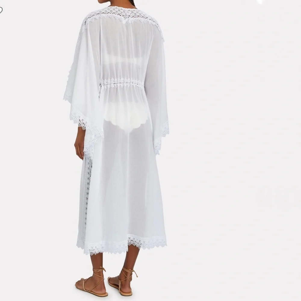 Charlotte Ruiz Angela Tie-Front Kaftan Dress